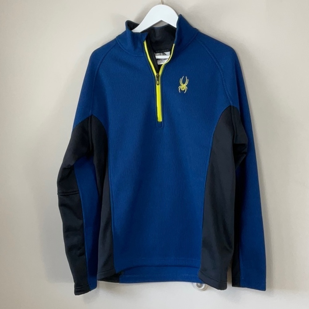Spyder three quarter pull over blue